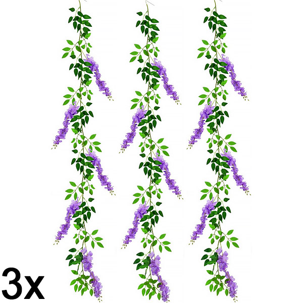 3x Plezalka s cvetovi glicinije | WISBLOOM