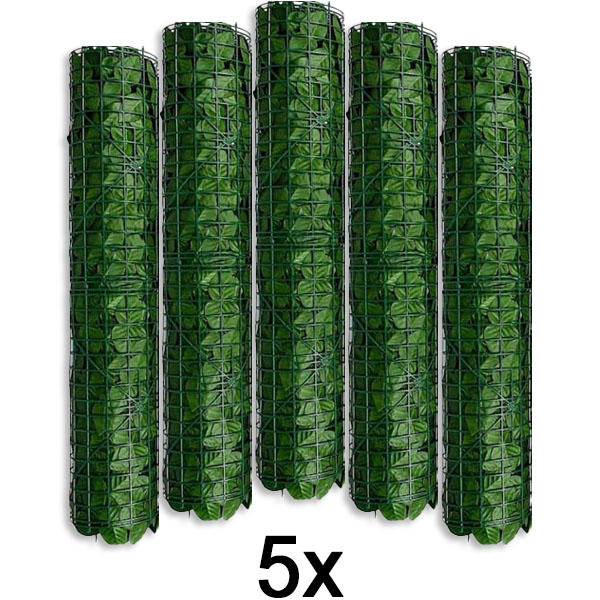 5x Panel za zasebnost z umetnimi listi | LEAFPANEL