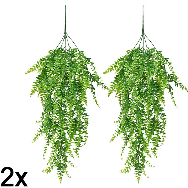 2x Umetna viseča praprot (80 cm) | FERNY