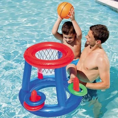 Napihljiv košarkarski koš za bazen | DUNKSPLASH